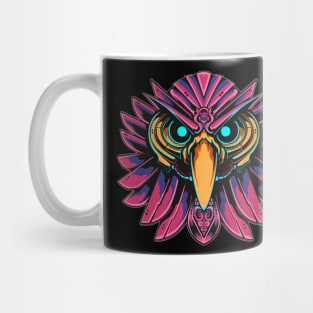 mecha owl robot illustration Mug